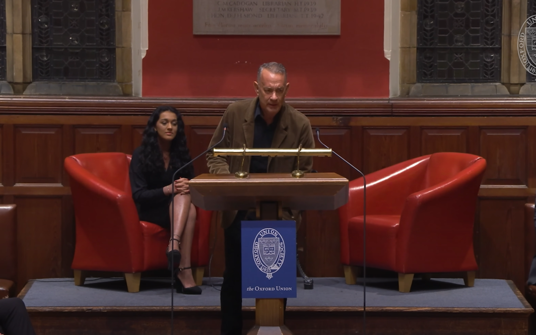 Tom Hanks gives the Oxford Union an acting lesson