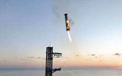 SpaceX catches Starship rocket booster